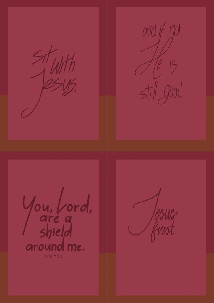 Voorkant: Mini-kaartjesset: Sit with Jesus