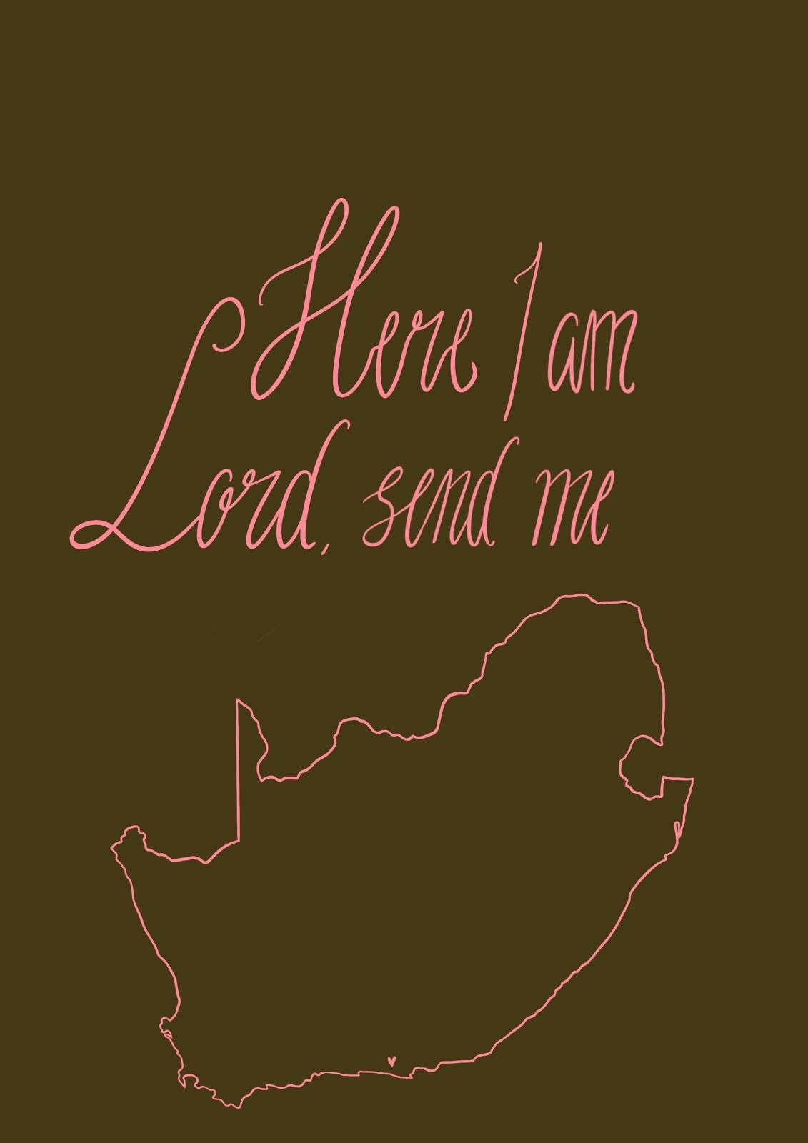 Voorkant: Here I am Lord, send me